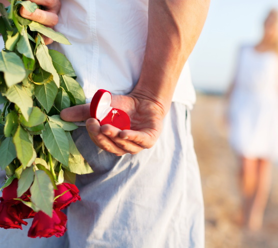 Verlobung am strand